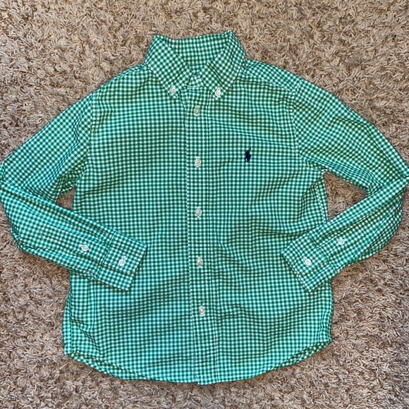 Ralph Lauren Shirts & Tops Size 6 Boys Ralph Lauren Green And White
